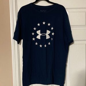 Under Armour Men's Dark Blue Graphic Tee